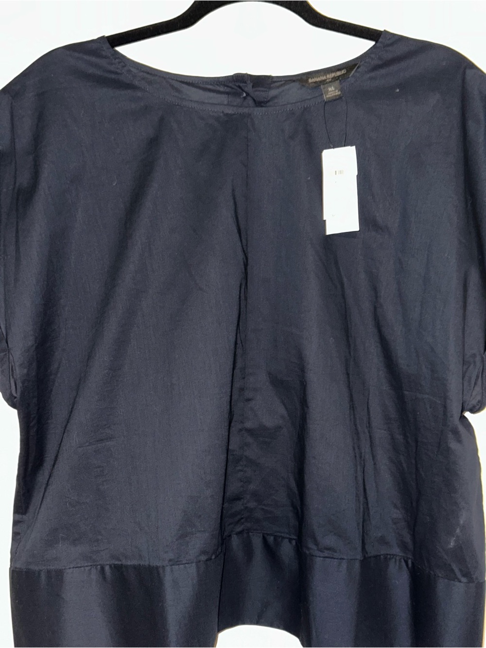 Banana Republic Navy Boxy Short-Sleeve Top - Picture 3 of 3